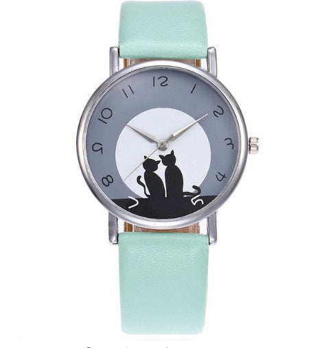 Fashion And Casual PAPHITAK Couple Cat Wrist Watch For Women
