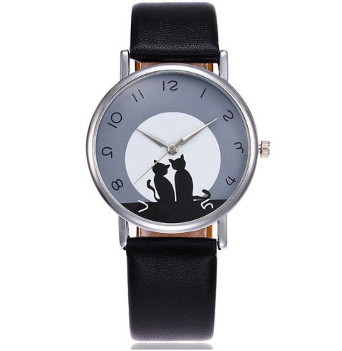 Fashion And Casual PAPHITAK Couple Cat Wrist Watch For Women