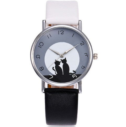 Fashion And Casual PAPHITAK Couple Cat Wrist Watch For Women