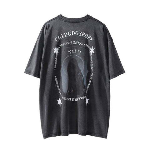 Fashion American Printed T-shirt Men