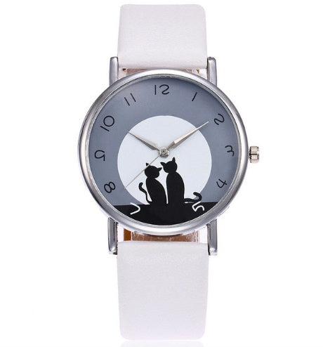 Fashion And Casual PAPHITAK Couple Cat Wrist Watch For Women