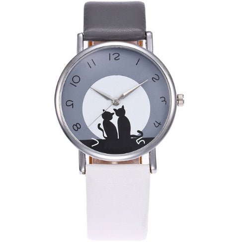Fashion And Casual PAPHITAK Couple Cat Wrist Watch For Women