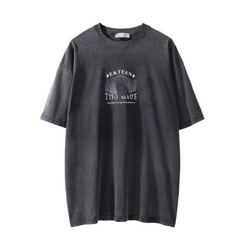 Fashion American Printed T-shirt Men